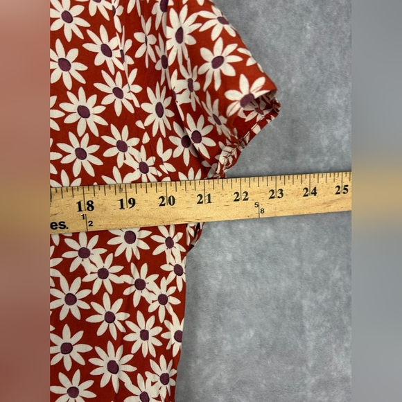 Madewell Clara Midi Dress Falling Daisies Flowy Fairy Dress Size XL - Picture 11 of 11